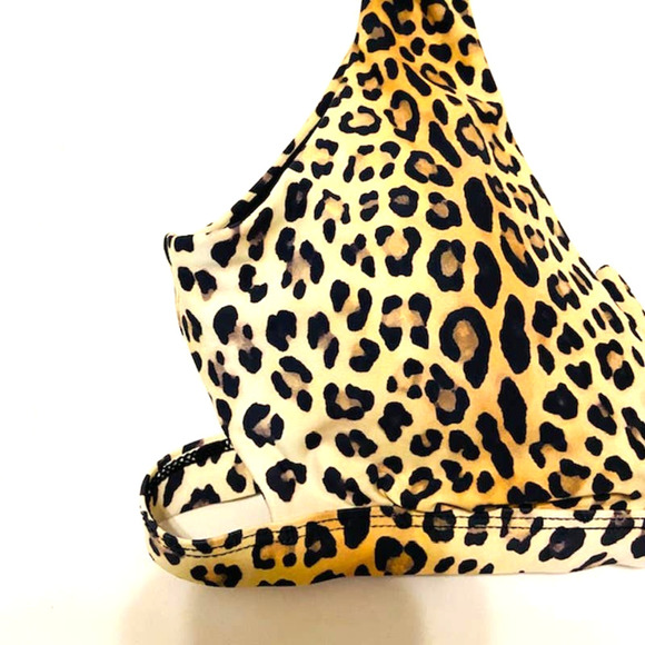 Giana Bini Leopard Bikini Top XS - Picture 4 of 6